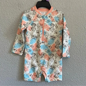 Disney Baby One Piece Swim Lilo &‎ Stitch NWOT UPF 50+